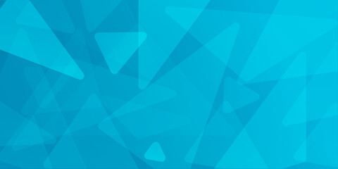 Abstract Triangle Geometric Background. Blue and Cyan gradient. Premium style for poster, cover, print, artwork. Vector illustration. web design, modern technologies, social networks