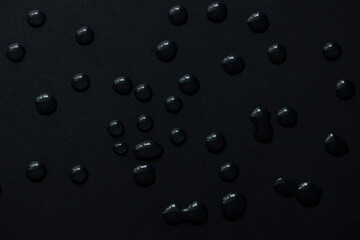 water drops on black background abstract texture background