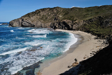 La spiaggia di Rena Maiore a Lampianu