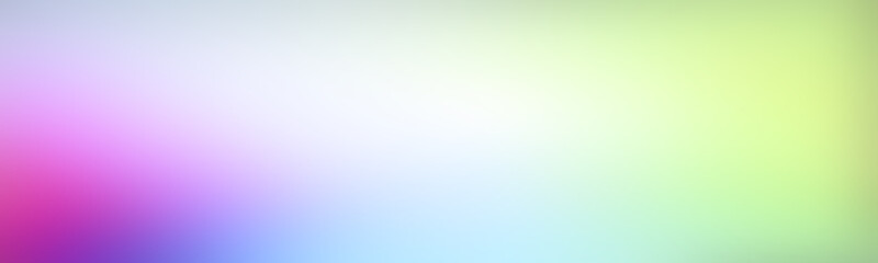 Wide creative illustration in halftone style gradient very light purple lavender. Illustration backdrop texture wallpaper and blank very light yellow green. Colorful gradient mesh background.