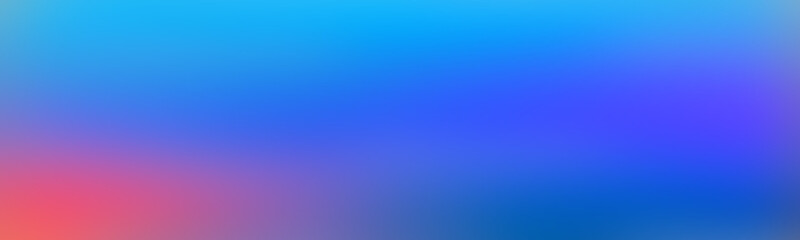 Wide contrast gradient royal blue. Vivid blurred background blue. Overlay design element.