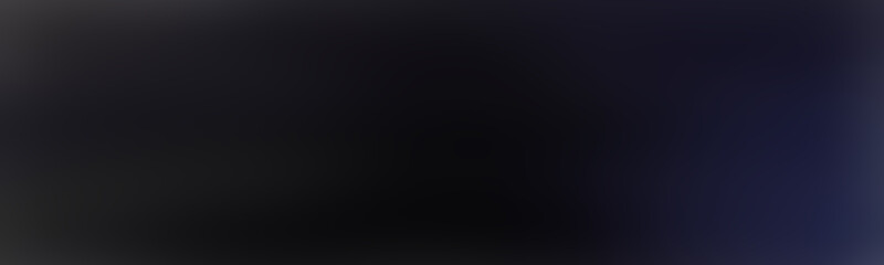 Wide creative wallpaper for design black. Pale gradient background black. Gradient for creative project.