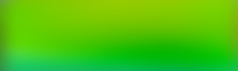 Wide blurred gradient background for wallpaper irish green. Gradient blur template dark pastel green. Colorful abstraction template.