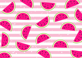 Background with watermelon