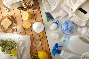 Comparison of ecological and chemical laundry cleaning products