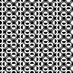 Naklejka premium Stylized circles pattern. Circular figures seamless ornament. Geometric motif. Rounds background. Circle shapes ornate. Ethnic image. Digital paper, web design, abstract, textile print, vector art.