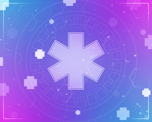 Obraz premium 2d illustration medicine pharmacy sign snake 