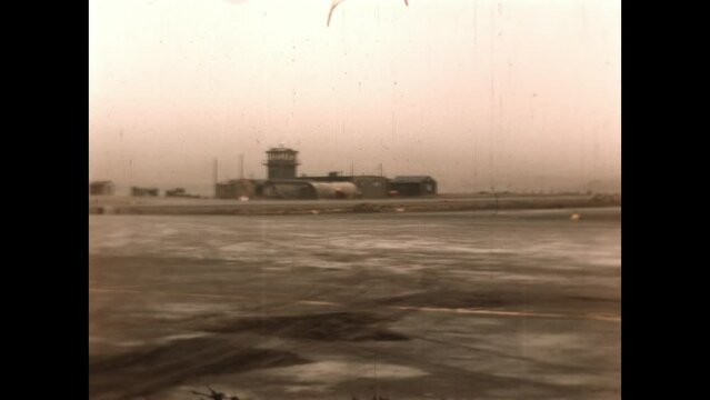 Adak Airfield Control Tower 1947 - A home movie clip of the control tower at Adak Airfield in the 1940s