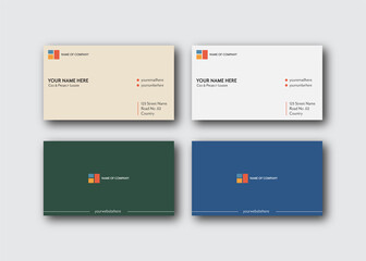 creative minimal business card set,corporate identity card template set