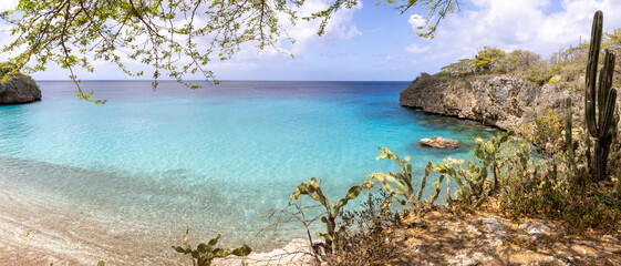 Holiday at Playa Jeremi on the Caribbean island Curacao - panorama