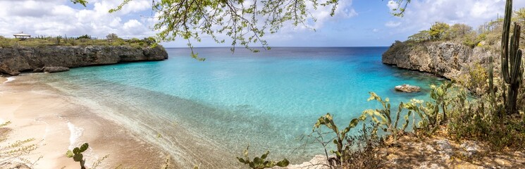 Holiday at Playa Jeremi on the Caribbean island Curacao - panorama