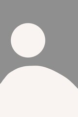 Minimal abstract art morning on mountain gray and white color art style 