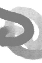 Ink gray color abstract art design form brush painting graphic on wallpaper 