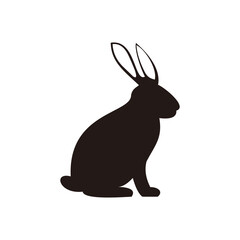rabbit icon vector illustration sign	