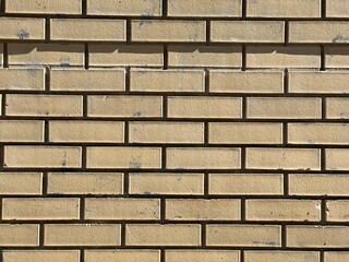 Pale yellow brick wall background