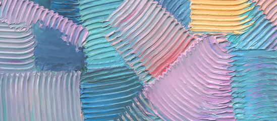 Oil paint textures for striped abstract background, textured wallpaper, art print, pattern, etc. High quality details.  © Na-um