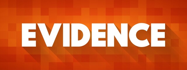 Evidence text quote, concept background