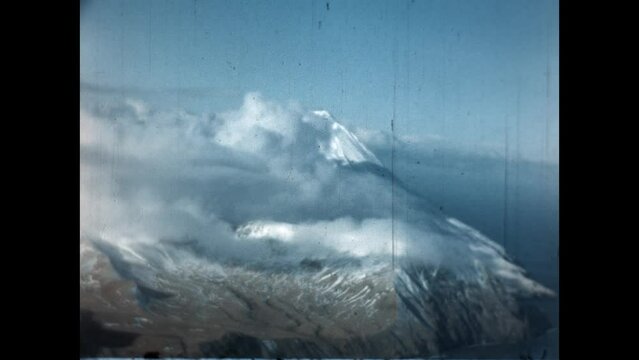 Adak Touring Flight Cliff 1947 - Aerial tour of Adak Island and Mount Moffett in post WWII Alaska