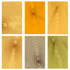 Vector texture of wood, set of small panels