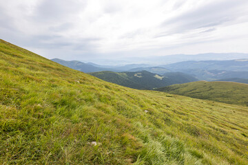Naklejka premium Mountain landscape in Ukrainian Carpathians in summer.