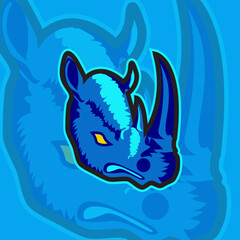 inspiration rhino logo esport design