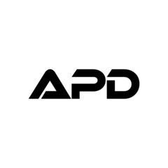 APD letter logo design with white background in illustrator, vector logo modern alphabet font overlap style. calligraphy designs for logo, Poster, Invitation, etc. - obrazy, fototapety, plakaty