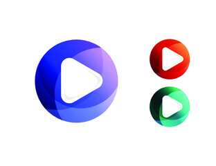 play button logo icon