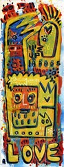 Fototapeta premium painting on canvas by angel rivas
