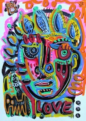 Obraz premium painting on canvas by angel rivas