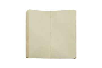 blank notebook isolated on white