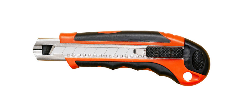 stationary office cutter knofe isolated