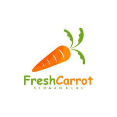 Carrot logo design vector, Creative Carrot logo design Template Illustration