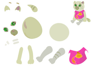 Paper Cut Sweety Kitty