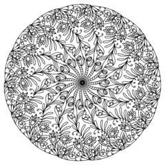 Mandala. Coloring. Vector (2)