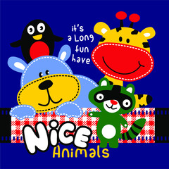 Nice animal cartoon vector design