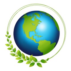 green planet earth globe