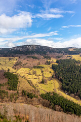 Fototapeta premium Frühlingswanderung durch den Thüringer Wald bei Floh-Seligenthal - Thüringen - Deutschland