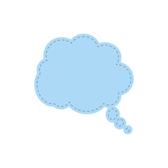 speech bubbles icon on blue. chat symbol vector