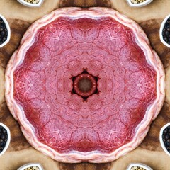 geometric flower background, unique and luxurious abstract background
