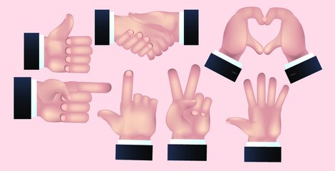 hand gestures set