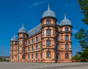 Gottesaue Castle, seat of the Academy of Music, Karlsruhe, Baden-Württemberg, Germany, Europe