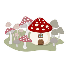 mushroom house