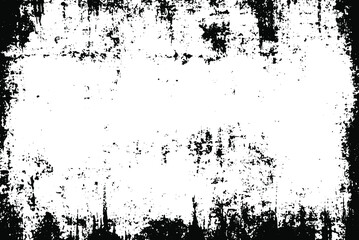 Grunge border vector texture background. Abstract frame overlay. Dirty and damaged backdrop. Vector graphic illustration with transparent white. EPS10.