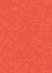 Implementation of Edward Zajec’s “Il Cubo” from 1971. Essentially a Truchet tile set of 8 tiles and rules for placement art illustration