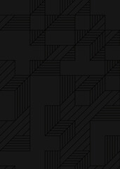 Implementation of Edward Zajec’s “Il Cubo” from 1971. Essentially a Truchet tile set of 8 tiles and rules for placement art illustration