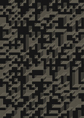 Implementation of Edward Zajec’s “Il Cubo” from 1971. Essentially a Truchet tile set of 8 tiles and rules for placement art illustration