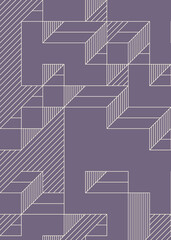 Implementation of Edward Zajec’s “Il Cubo” from 1971. Essentially a Truchet tile set of 8 tiles and rules for placement art illustration