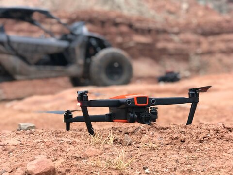 Drone is Utah off roading 
