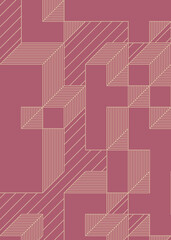 Implementation of Edward Zajec’s “Il Cubo” from 1971. Essentially a Truchet tile set of 8 tiles and rules for placement art illustration