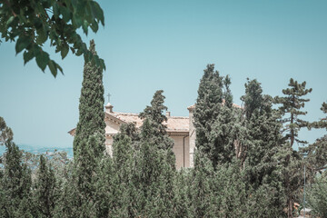 Rooftops and scenic landscape views from San Marino, San Marino - 12.07.2021